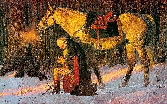 Unknown Prayer At Valley Forge